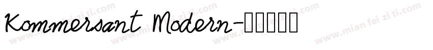 Kommersant Modern字体转换